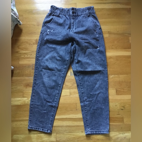 SO Paperbag High Rise Mom Jeans - Picture 1 of 6